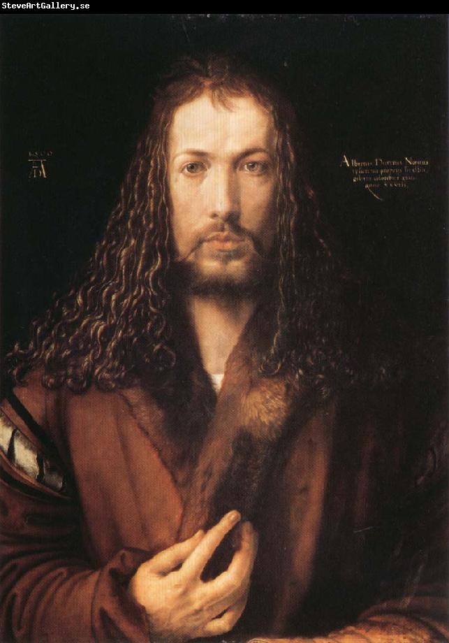 Albrecht Durer Self-Portrait with Fur Coat